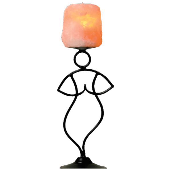 Himalayan Salt Men Shape Candle Holders